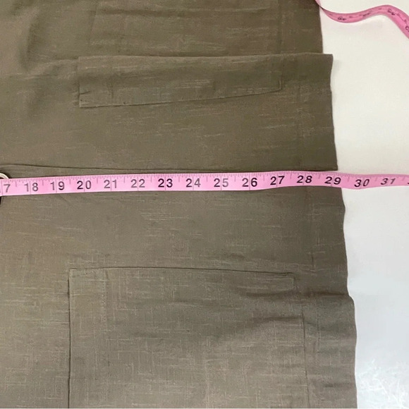 Melrose & Market Blazer Womens Size Medium Brown Cotton One Button Closure - Picture 9 of 9